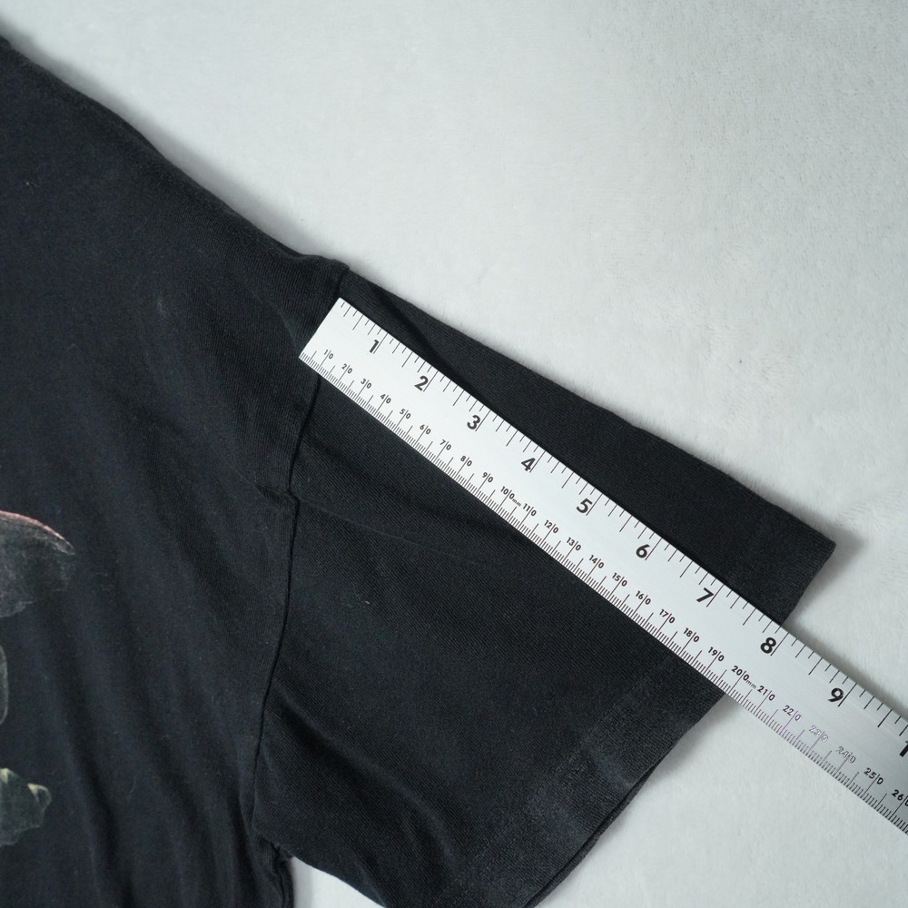 Darc Sport Wolves Saint Michael Graphic T-Shirt Black Raw Hem Medium 25/1000 - Picture 8 of 9